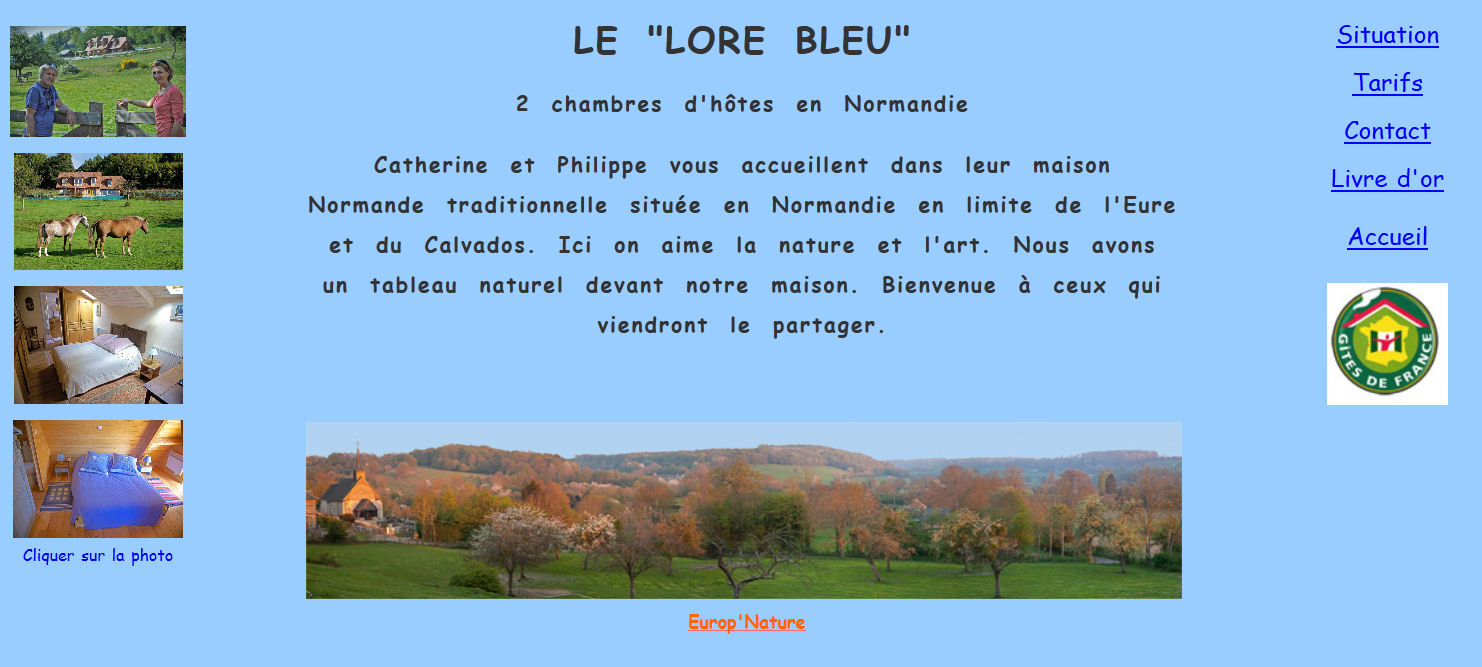 Lore Bleu dans le calvados